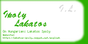 ipoly lakatos business card